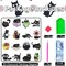 30 Pcs Black Cat Diamond Painting Magnet Kit - Seasonal & Halloween Themes - 5D DIY Fridge Magnets for Adults & Beginners - Multi-Pack Gem Art Refrigerator Stickers & Craft Gifts